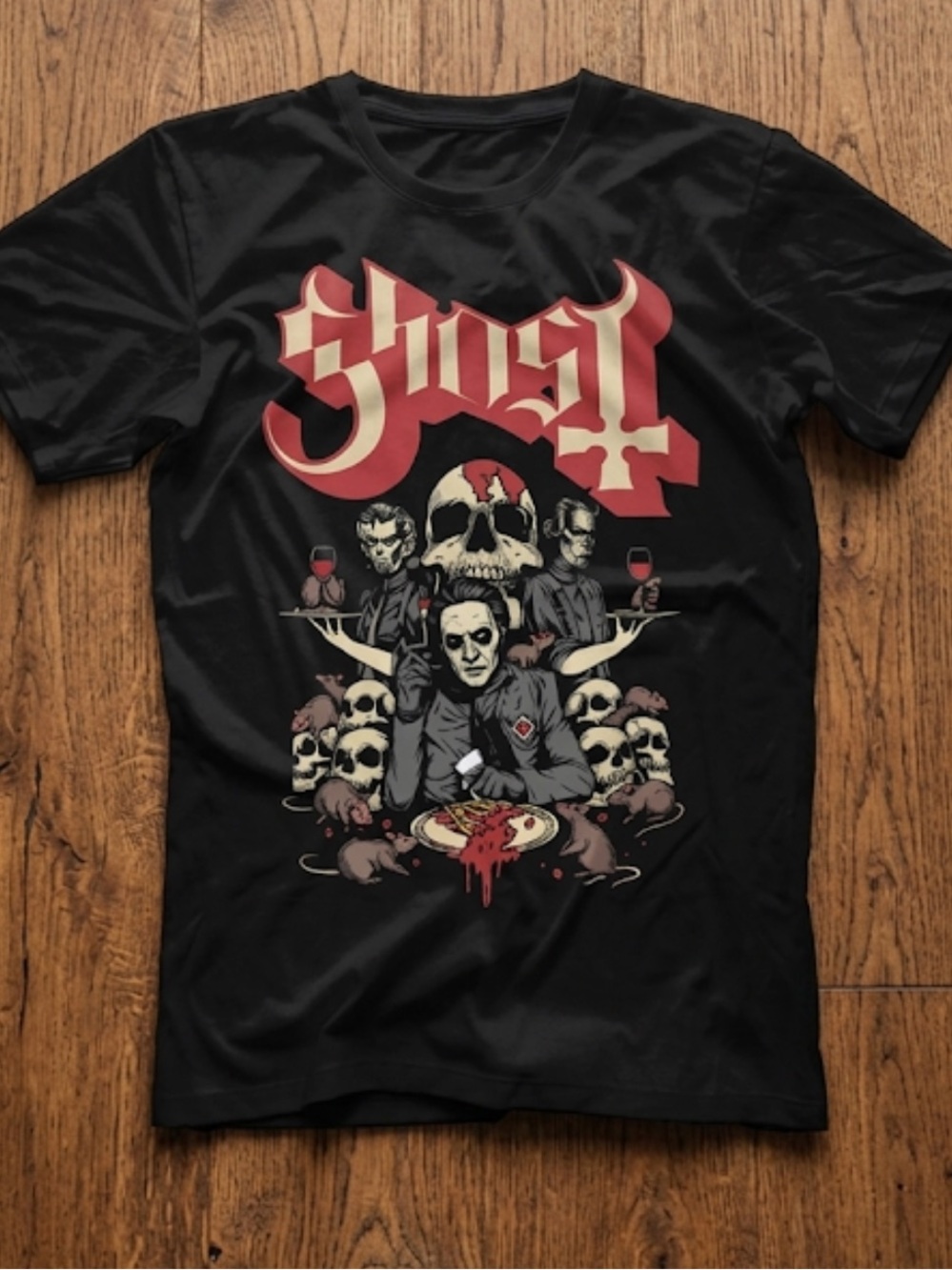 Ghost cherry pie tour shirt men’s size XL black